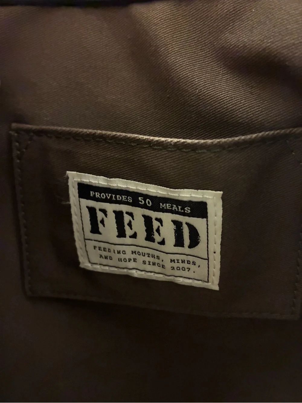 FEED Black Genuine Leather Work Bag Crossbody